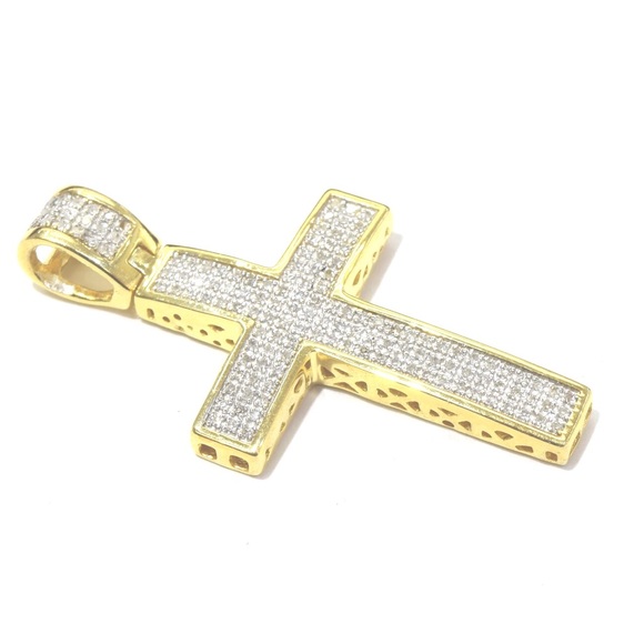 925 Silver 0.50ct Diamond Religious across Pendant
